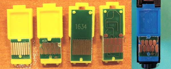 Epson Druckerpatronen mit verschiedenen Chipvarianten